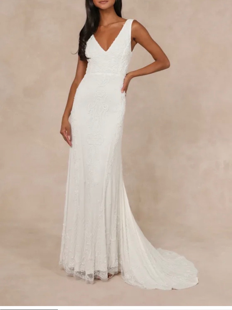 Beaded White Bridal Dress -Never Worn Before